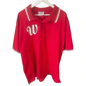 University of Wisconsin Badgets Vintage Teamwork Athletic Apparel Polo Size 2XL